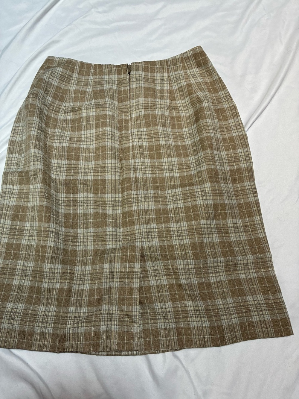 Carol Wren Vintage Plaid Pencil Skirt Size 8 - Picture 9 of 11
